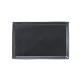 TAMAKI Kasane T-937716 Rectangle Plate LL 10.6 inches (27 cm), Width 10.6 inches (27 cm), Depth 7.1 inches (18 cm), Height 0.5 inches (1.2 cm), Black, Stacking, Storage, Stylish Plate