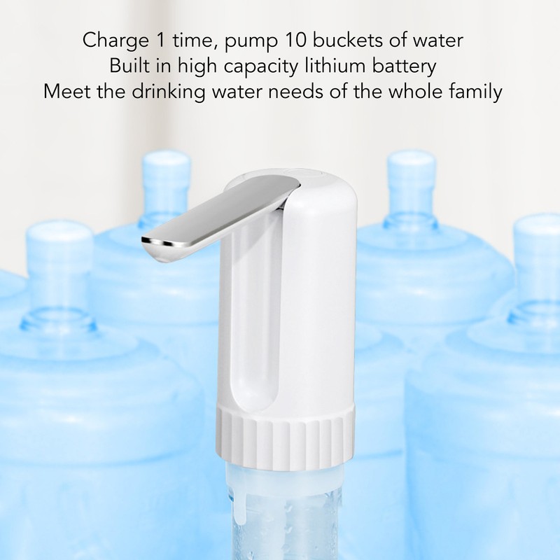 Electric Water Dispenser Portable USB Rechargeable Powerful Motor Quiet Automatic