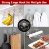 Strjobaili 12 Pack Large Adhesive Hooks for 44 lb(Max) Hanging