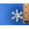 Unbranded (10) Silver Pearl Snowflake Beaded Sequin Applique 2.5"