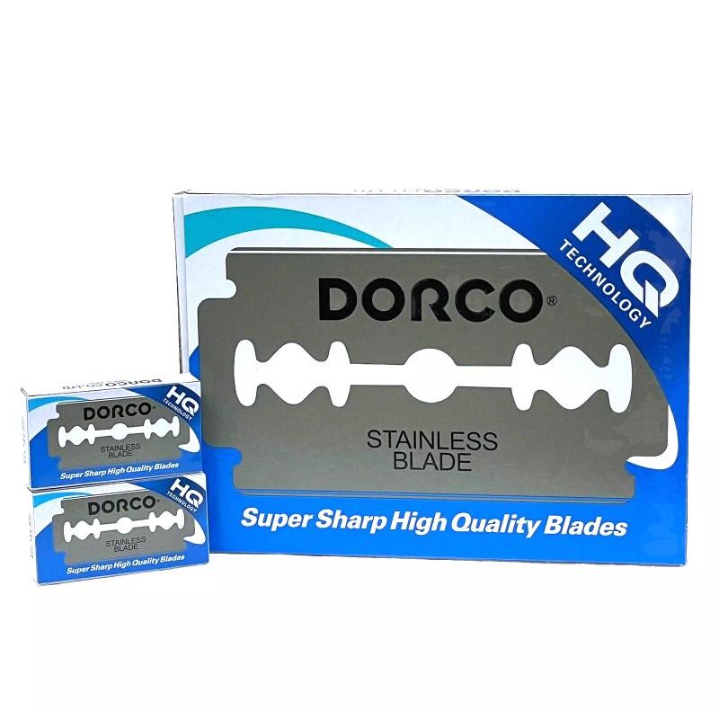 Dorco Razor Blades - 100 Stainless Double Edge Blades ST300