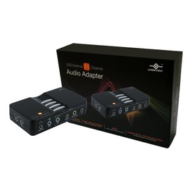 Vantec USB External 7.1 Adaptador de Canales de Audio (Negro)