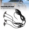 1V4 Smoke Lens Front Grille Driving Lights Amber LED Lamps