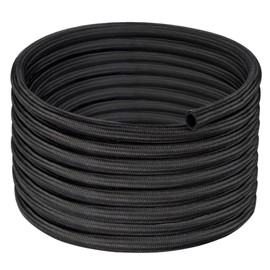 EVIL ENERGY EVIL ENERGY 6AN Fuel Line, AN6 Braided Fuel Hose Nylon CPE 20FT Black