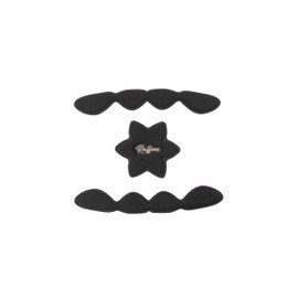 OGK KABUTO Helmet Repair Parts Rafine Inner Pad Set, 2.4 inches (6 cm), Black