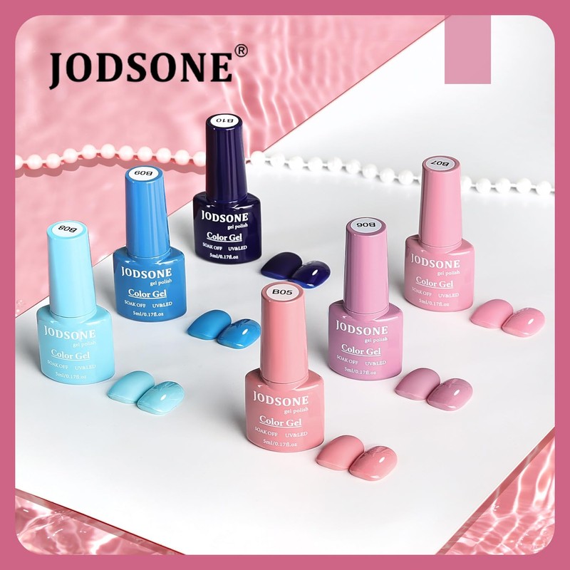 JODSONE 36 PCS Gel Nail Polish Set-32 Colors Gel Nail
