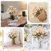 Ovveroche 16 Pcs Beige Artificial Flower Set Include 12 Dandelion