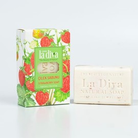 La Diva Organic Soap Collection - Hand Soap - Argan, Coconut Oil, Collagen, Donkey Milk, Lavender, and More - Premium Bar Soaps for Daily Hydration and Skin Nourishment (Strawberry)