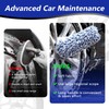 OJJ 2026 New 2pcs Long Handle Microfiber Wheel Brush Car