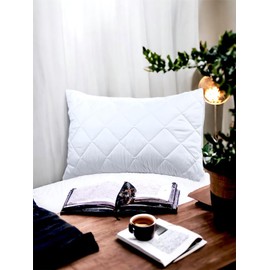 Pillow Protectors Microfiber Quilted Pillow Protectors Hypoallergenic Ultra Soft & Breathable Fabric Anti Allergy Zipped Pillow Protector UK Standard Size 50 x 75cm Pillow Cases Pack of 4