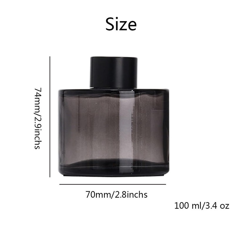 1Pcs 100ml/3.4oz Reed Diffuser Bottle Empty Glass Diffuser Jar Fragrance