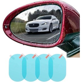 Espejo retrovisor para coche, película impermeable, retrovisor lateral, membrana de revestimiento a prueba de lluvia, HD Nano, pegatina protectora transparente para conducción segura, paquete de 3