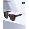 MEETSUN Oversized Fit Over Glasses Sunglasses for Women Trendy Large
