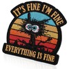 Its Fine Im Fine Everything is Fine Cat Morale Patch