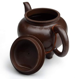 Yxhupot Teapot Chinese Gongfu Tea 20oz/600ml Zisha Clay Classical Tripod Pot Zini for Loose Tea
