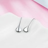 Teardrop Earrings for Women 925 Sterling Silver Shiny Simple Water