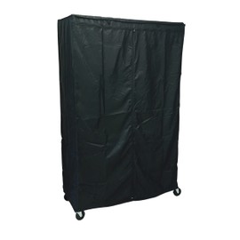 Storage Shelving Unit Cover in Black Color (Multiple Sizes) (60"Wx24"Dx72"H)
