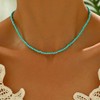 Yalice Boho Choker Necklace Chain Rice Beaded Necklaces Summer Surfer