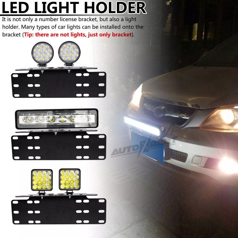 XUKEY Work Lights Holder License Number Plate LED Driving Bar