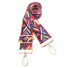 chushui Replacement Purse Strap,Wide Adjustable Crossbody Straps for Handbags, Colorful, Large