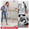 Stainless Steel Wire Scrub Brush with Long Handle, Heavy Duty