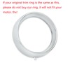 Rebacker Motorcycle 7" Headlight Trim Ring Headlight Cover for Harley