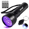 ANYGO 51 LED UV Black Light Flashlight, 395nm Portable Ultraviolet