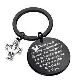 TGBJE Confirmation Sponsor Gift Christian Faith Gift Catholic Confirmation Gift Godmother Gift Godfather Gift Thank You Gift (C-Bl Confirmation Sponsor)