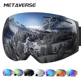 Ski Goggles Men Women Snowboard Glasses Winter Outdoor Sport Snow Sunglasses Uv400 Double Layers Lens Anti-Fog Skiing Goggles - Color: HX-B-5