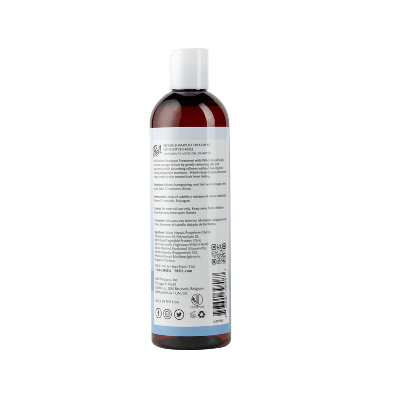 Prell Before Shampoo Treatment for Dry, Damaged Hair, Color Safe,