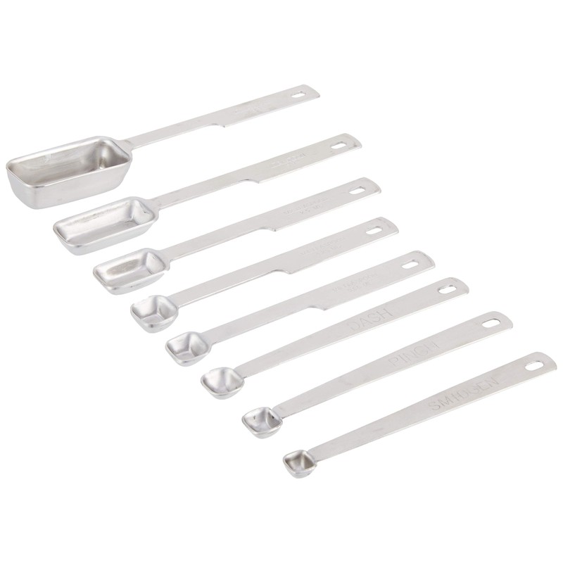 Norpro 8-Piece Stainless Steel Measuring Spoon Set, One Size, Metallic