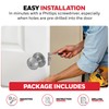 Honeywell 8101301 Classic Entry Door Knob, Satin Nickel