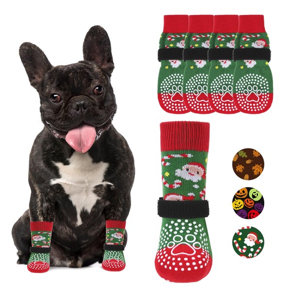 KOOLTAIL Anti Slip Dog Socks for Hot/Cold Pavement to Prevent