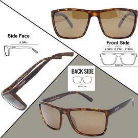 GVISION Polarized Fishing Sunglasses for Men Women Running Driving Mirrored Sports Glasses