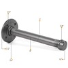 Rustic State Set of 4 Pipe Decor Industrial Shelf Brackets