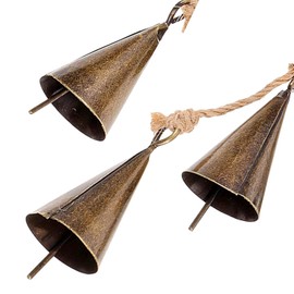 2 Pack Witch Bells for Door Knob, Vintage Hanging Iron Wind Chimes with 6 Bells Witchcraft Supplies Door Bell for Home Decor.