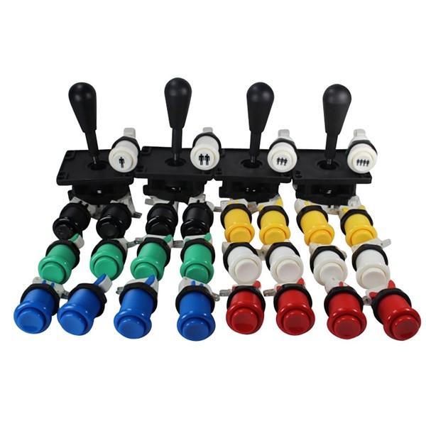 Game Room Guys Happ Arcade Control - Multi-Color Kit -