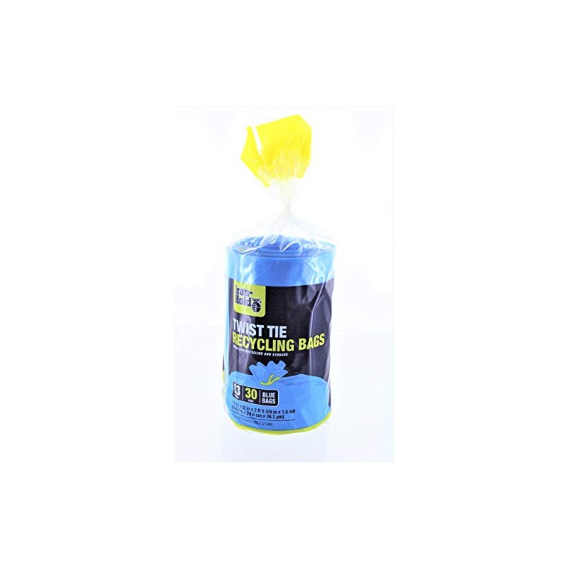 Berry Plastics 618781 30CT 13GAL BLU RecycBag
