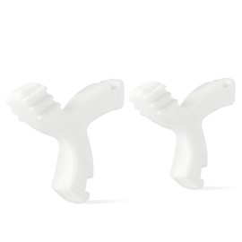 JMU Aligner Chewies, 2 PCS Y-Shaped Chewies for Aligner Trays Seaters Invisible Braces Orthodontic Munchies Dental Chewies, White