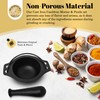 Cast Iron Cauldron Mortar and Pestle Set (MP3-Cauldron Mortar &