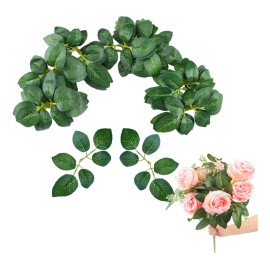 Hojas Verdes Artificiales Hojas De Flor De Rosa Falsa,200pzs