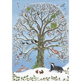 Woodmansterne Artistic Charity Christmas Cards - RSPB Winter Wildlife Scenes - Eco-Friendly & Recyclable - Box of 20 Cards