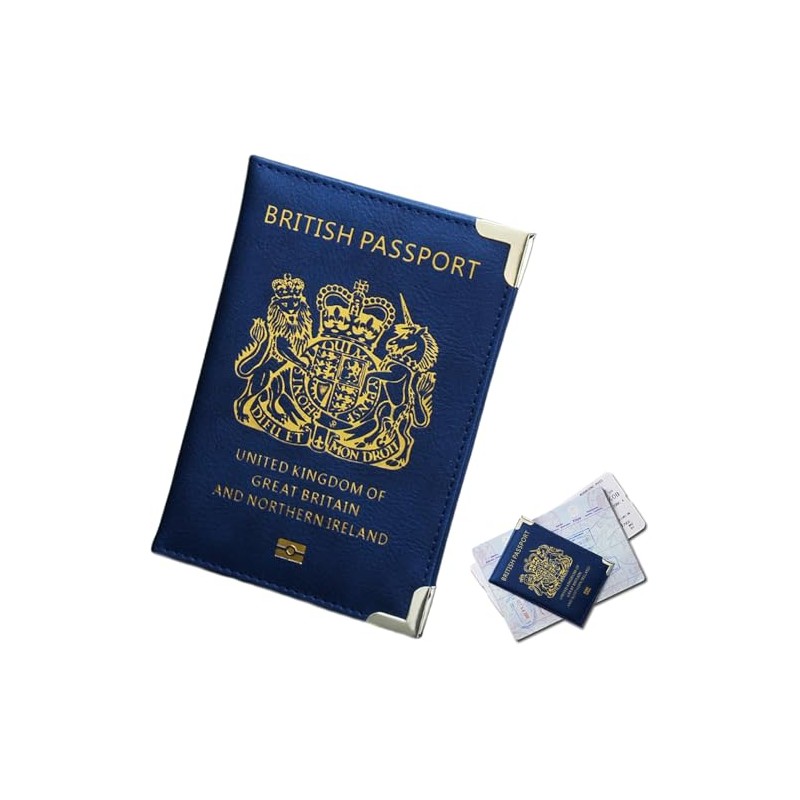 ORCHIDS British Passport Wallet PU Leather Passport Holder Cover for