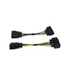 Tokinng Xenon HID Headlamp Headlight Connector Adapter, 14 to 10