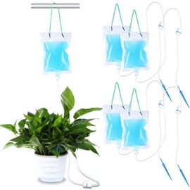 Honoson Plant Drip Irrigation Bag Automatic Irrigation Device with Water Bag Drip Bag Automatic Watering System Plant Waterer Self Irrigation Kit for Potted Plant Watering (4)