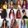Straight Goddess Faux Locs With Curly Ends Ombre Braiding Locs