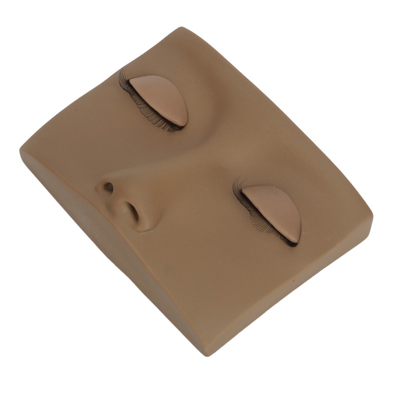 Eyelash Mannequin Practice Lash Makeup Head Practice 3 Pairs Dual