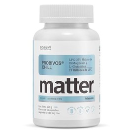 Matter Probivos Chill, Suplementos Alimenticios Probioticos con HOWARU Lpc-37, L-Glutamina y Malato de DiMagnesio, Apoyo al Bienestar Emocional y...  