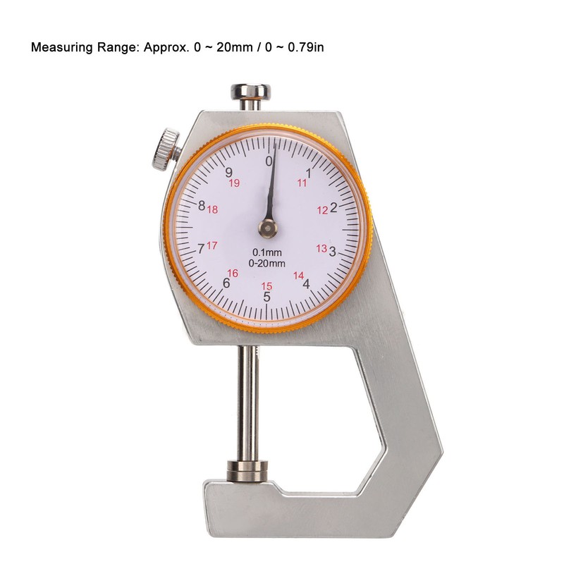Thickness Gauge Micrometer Meter 0‑20mm 0.1mm Resolution Measuring Tool for
