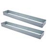 Meberam 2 Pack 12x2x1FT Galvanized Raised Garden Beds Kit Outdoor
